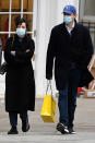 <p>Lily Allen and David Harbour were spotted wearing masks as they visited the stores on Bond Street in London.</p>