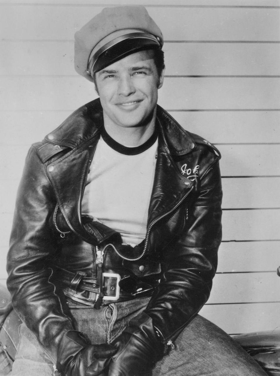 actor marlon brando wearing