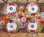 <p>This playful setup features place cards fashioned from embroidery hoops, plaid-covered pumpkins, and layers of checked cloths. Feel free to mix it up with your favorite patterns—just be sure to stick with autumn hues for a cohesive look.</p><p><a class="link " href="https://www.amazon.com/DII-Cotton-Oversized-Holiday-Pumpkin/dp/B06XSHTWFD/ref=sr_1_20?tag=syn-yahoo-20&ascsubtag=%5Bartid%7C10050.g.2063%5Bsrc%7Cyahoo-us" rel="nofollow noopener" target="_blank" data-ylk="slk:SHOP PLAID NAPKINS;elm:context_link;itc:0;sec:content-canvas">SHOP PLAID NAPKINS</a></p>