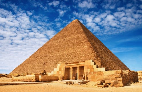   <span class="attribution"><a class="link " href="https://www.shutterstock.com/image-photo/ancient-egyptian-pyramid-against-blue-sky-7867366" rel="nofollow noopener" target="_blank" data-ylk="slk:Shutterstock;elm:context_link;itc:0;sec:content-canvas">Shutterstock</a></span>