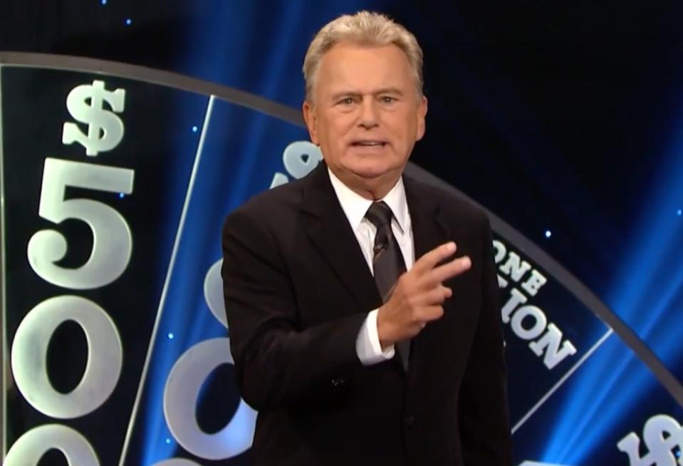 Host Pat Sajak will sign off from “Wheel of Fortune” in June after 40 years on the show. Wheel of Fortune / ABC