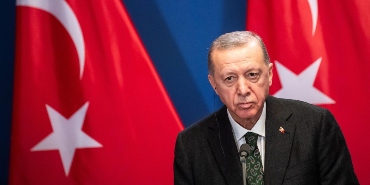 Der türkische Präsident Recep Tayyip Erdogan.<span class="copyright">Marton Monus/dpa</span>