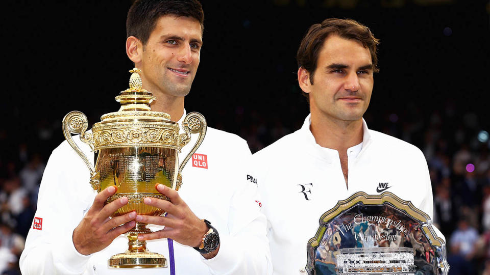 Novak Djokovic and Roger Federer are believed to be at odds over a number of issues.  (Photo by Clive Brunskill/Getty Images)