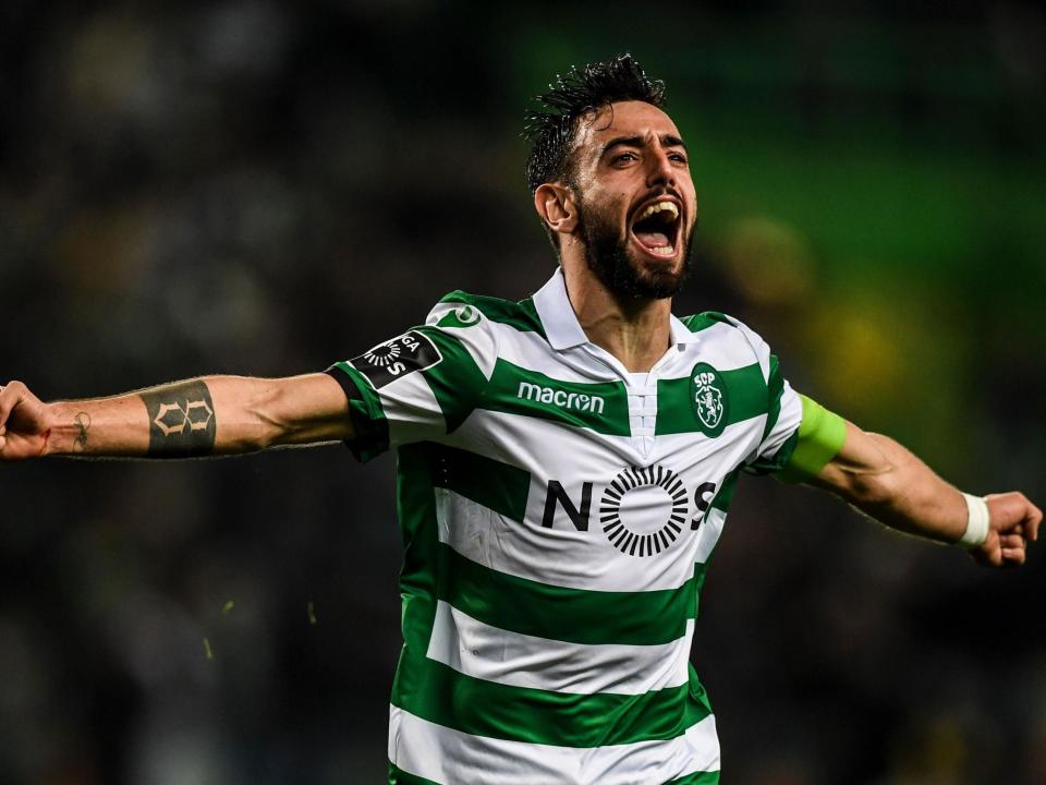 Sporting midfielder Bruno Fernandes: AFP via Getty Images