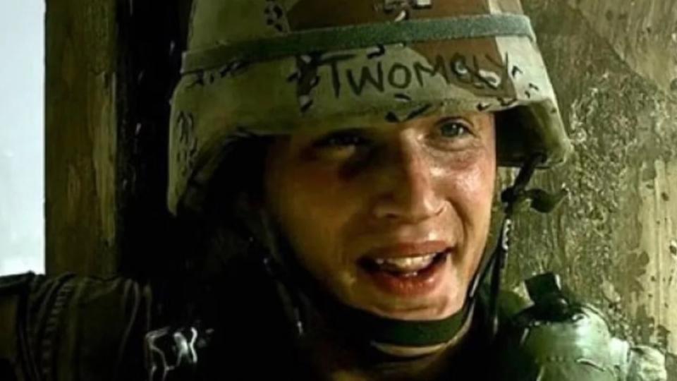 Tom Hardy in "Black Hawk Down"