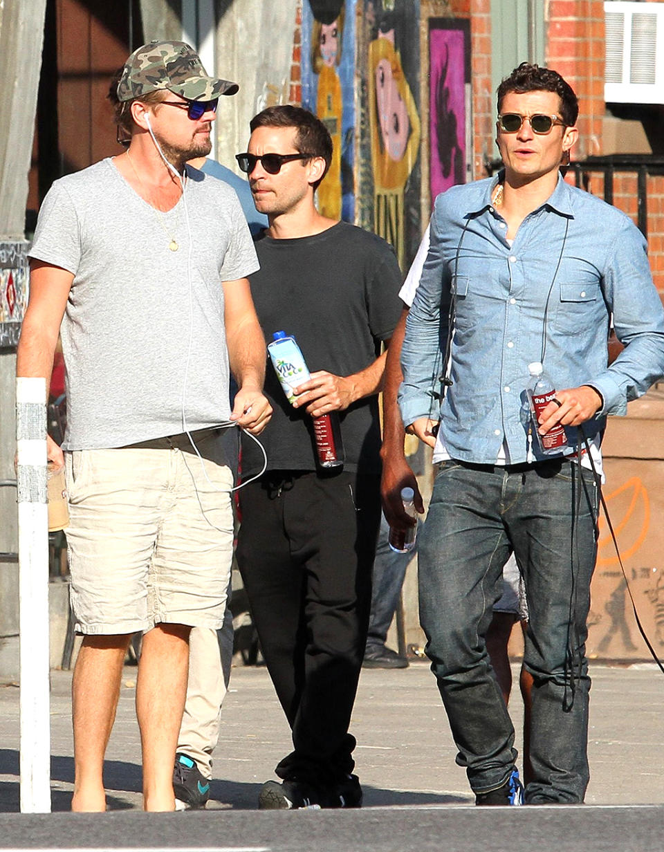 Leonardo DiCaprio, Tobey Maguire, and Orlando Bloom