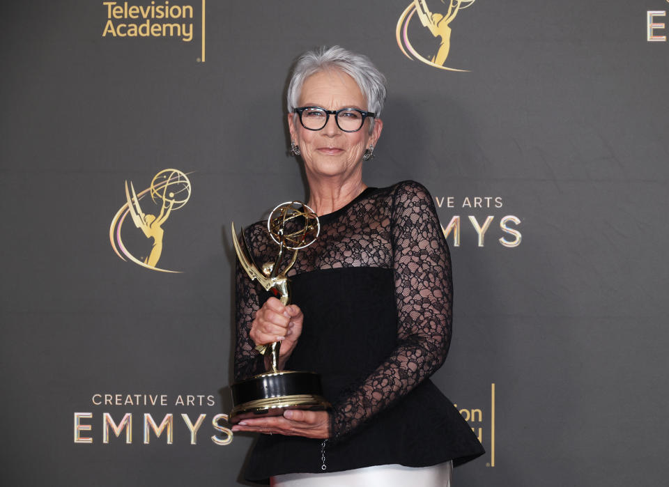 Jamie Lee Curtis at day 2 of the 76th Creative Arts Emmy Awards held at the Peacock Theater on September 8, 2024 in Los Angeles, California. (Photo by JC Olivera/Variety via Getty Images)