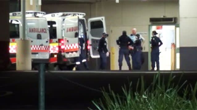 The man died  short time after arriving at Nepean Hospital in Kingswood around 11:30pm. Photo: 7News