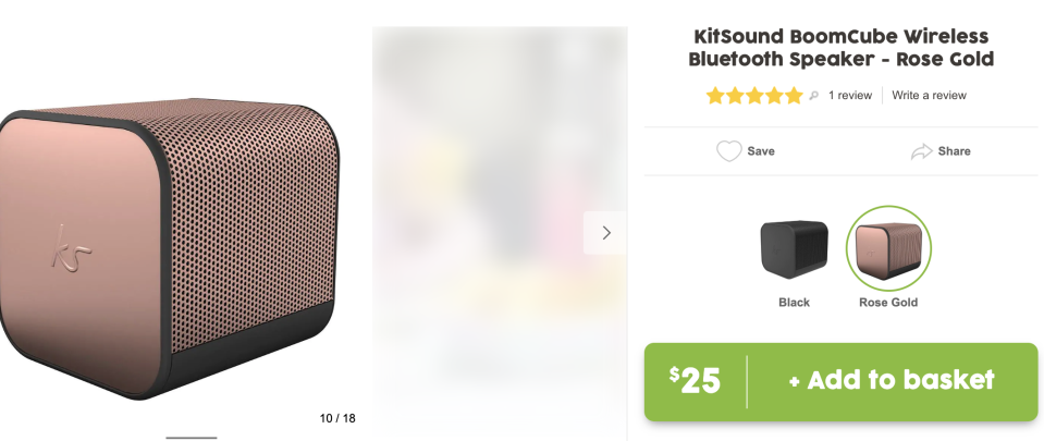 KitSound BoomCube wireless speakers. Source: Target