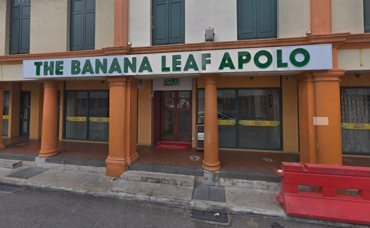 The Banana Leaf Apolo restaurant at Little India. (PHOTO: Google Maps)