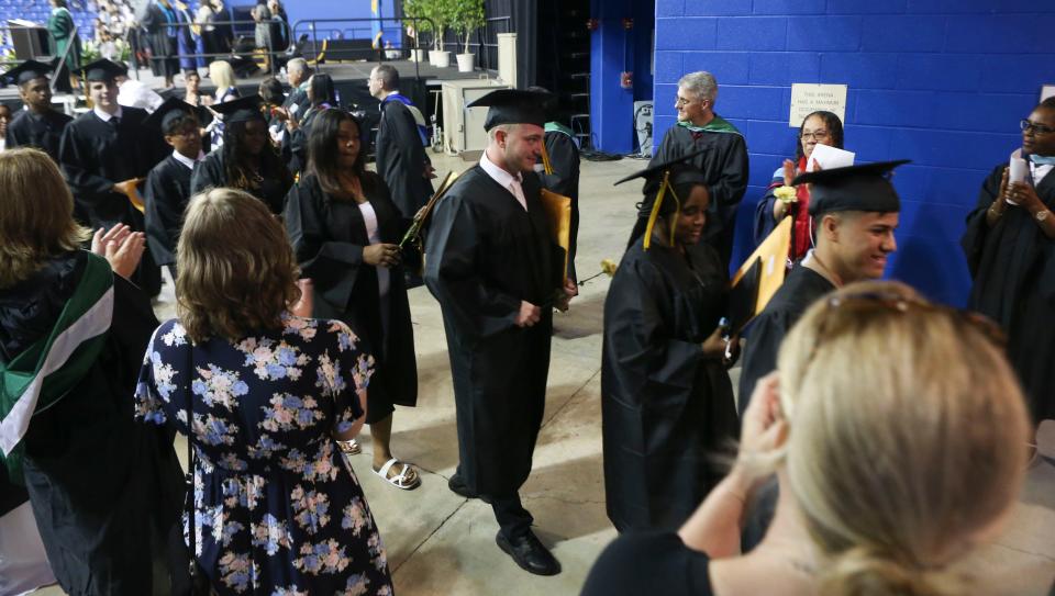 Newark High School hosts commencement for the 255 graduates of the Class of 2023, Thursday, June 15, 2023 at the Bob Carpenter Center.