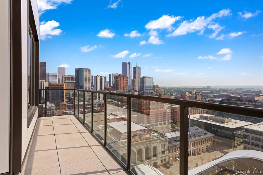 The Coloradan apartment building is located at 1750 Wewatta St. in downtown Denver. Throughout the penthouse are floor-to-ceiling windows that provide panoramic views of both the city skyline to the east and the mountains to the west. (Photo: Travis Woolford)