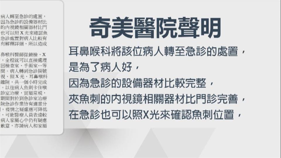 不敢脫罩看診謊稱沒內視鏡？　魚刺卡喉就醫被轉急診