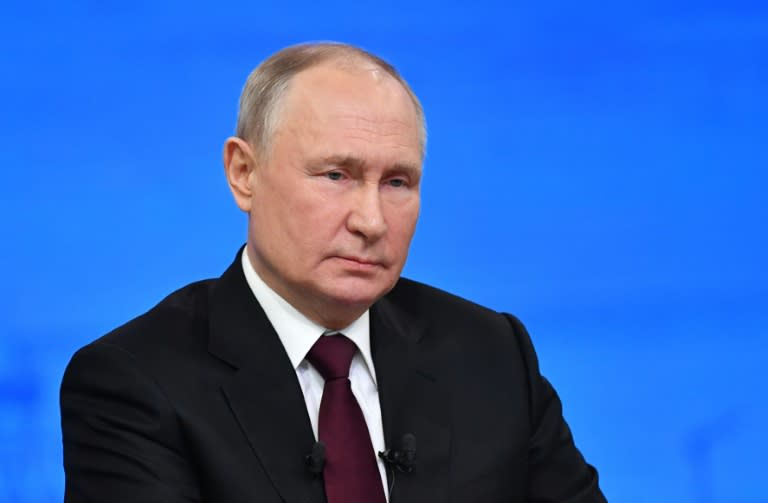 Russland Präsident Wladimir Putin würde nach Einschätzung von BND-Präsident Bruno Kahl auch vor einem Angriff auf die Nato nicht zurückschrecken. "Wenn die Ukraine zum Aufgeben gezwungen wäre, würde das den russischen Machthunger nicht stillen". (Alexander KAZAKOV)