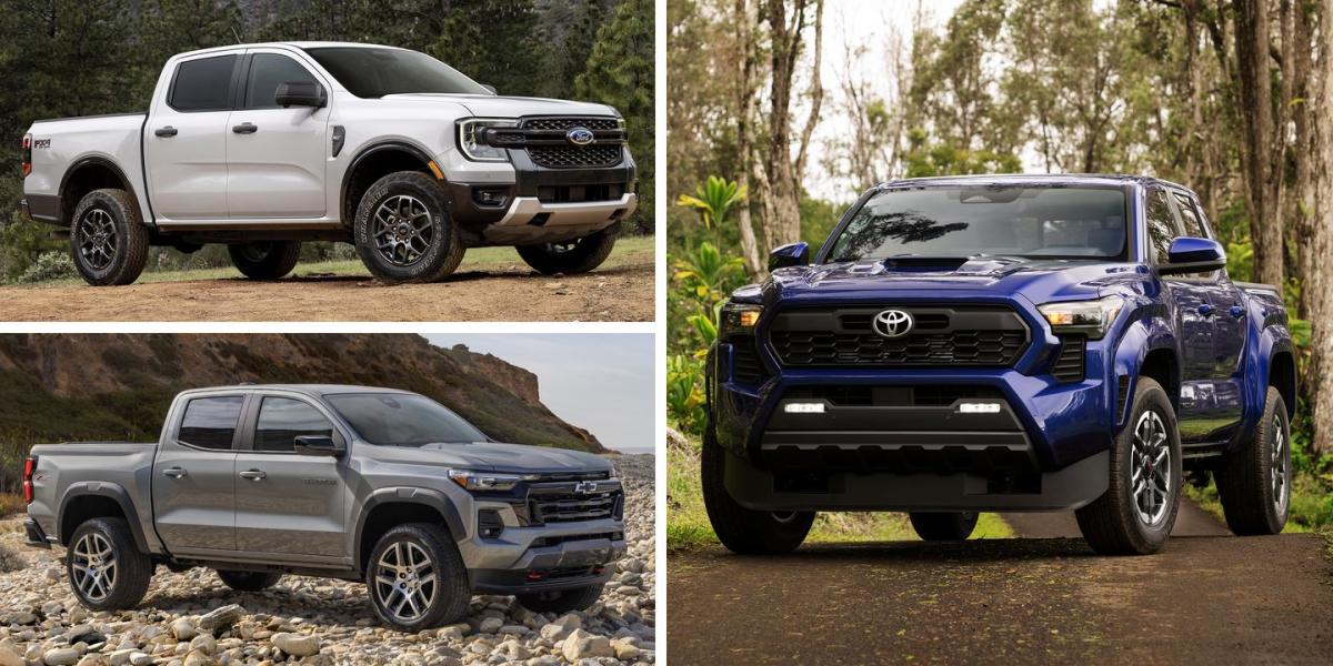 2024 Toyota vs. Ford Ranger vs. Chevy Colorado How They Compare