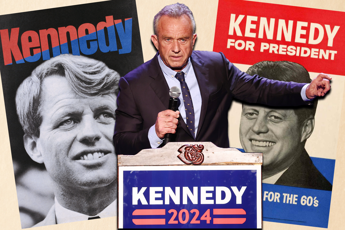 RFK Jr is running for president as an independent, breaking with his illustrious Democratic forbears  (Getty/John F. Kennedy Presidential Library and Museum/iStock)