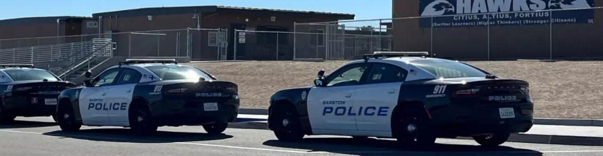 Police were dispatched to Barstow Junior High School regarding a threat of a bomb on school grounds. San Bernardino County Sheriff’s officials reported that on Tuesday morning, multiple agencies across the county received similar calls of threats on school grounds.