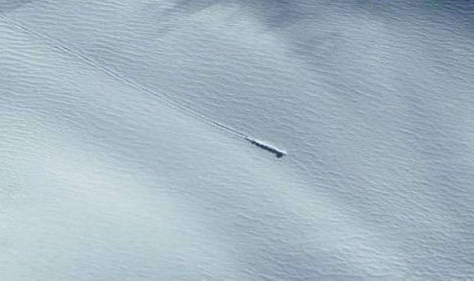 A mysterious object was spotted by alien hunters (Picture: Google Earth)