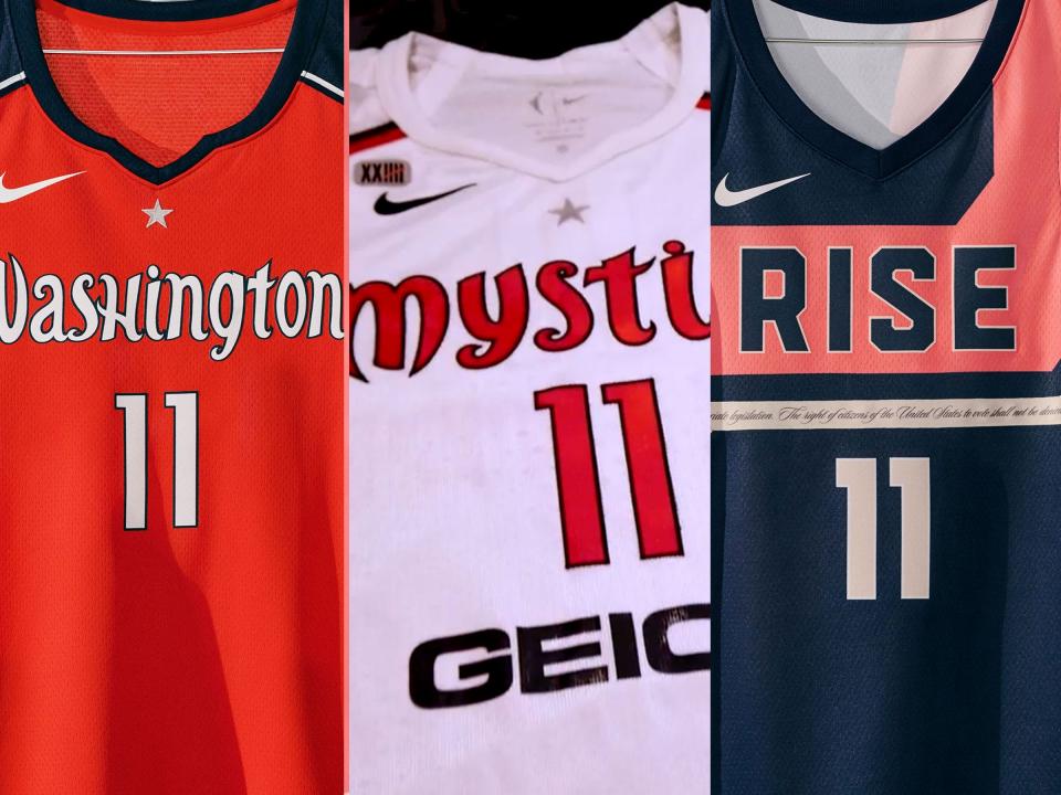 washington mystics jerseys