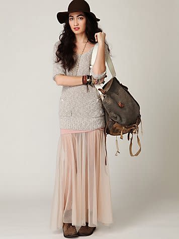 Mesh maxi skirt, $98, at Free People