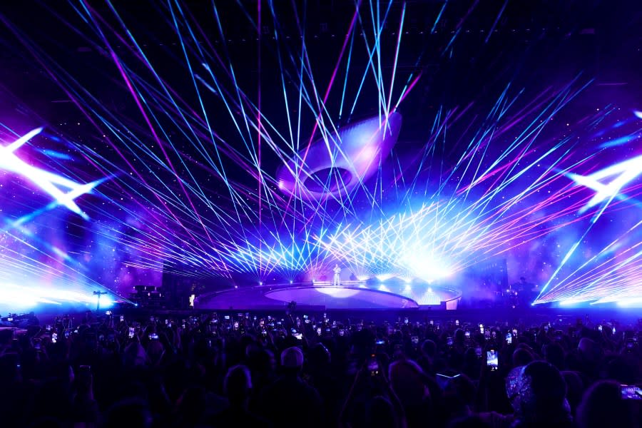 INDIO, CALIFORNIA – APRIL 14: (FOR EDITORIAL USE ONLY) J Balvin performs at the Coachella Stage during the 2024 Coachella Valley Music and Arts Festival at Empire Polo Club on April 14, 2024 in Indio, California. (Photo by Arturo Holmes/Getty Images for Coachella)