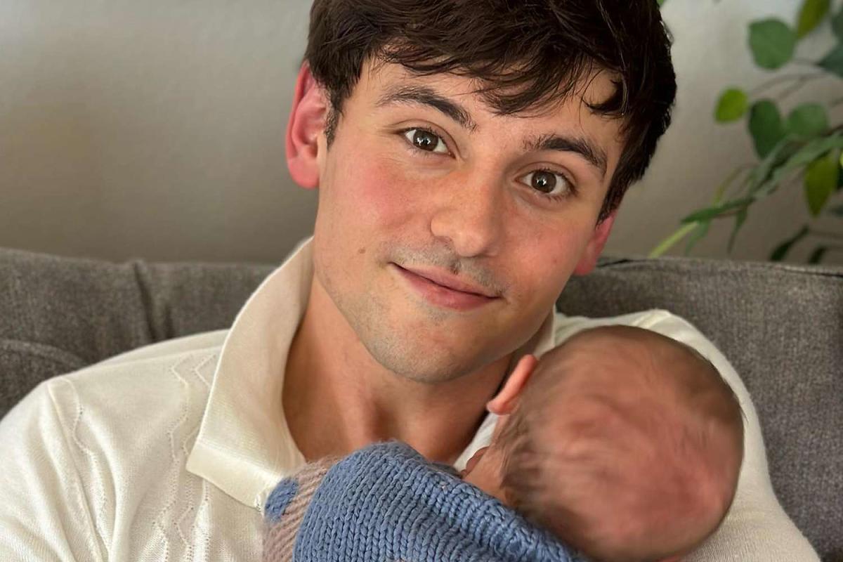 Tom Daley Shares First Photos of Newborn Phoenix, Says Son Robbie Is ...