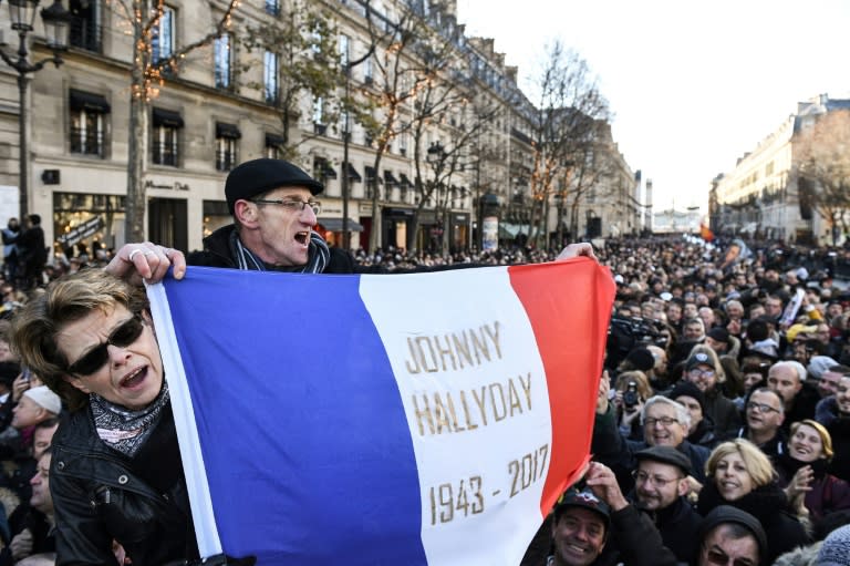 Many of Hallyday's mainly working-class fans who lined the streets of Paris on Saturday are upset the singer will be buried so far away