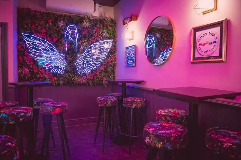 The pub has been given a 'bright' makeover with new décor and, naturally, neon goose signs