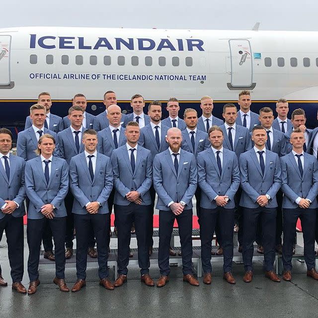 El equipo de Islandia ya se encuentra en Rusia, donde va a enfrentarse el fin de semana con Argentina. Foto: Football Iceland/Instagram