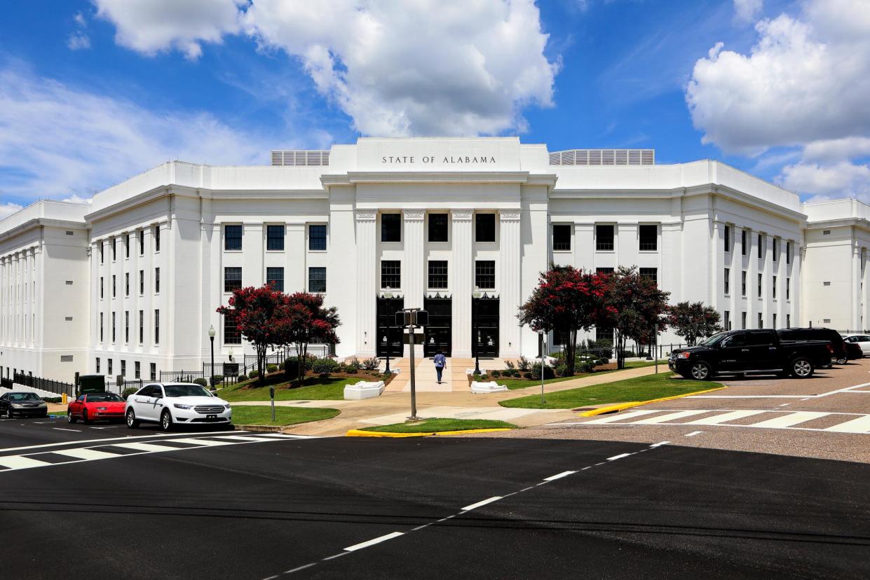 <span>The attorney general’s office building in Montgomery, Alabama, in 2018.</span><span>Photograph: Raymond Boyd/Getty Images</span>