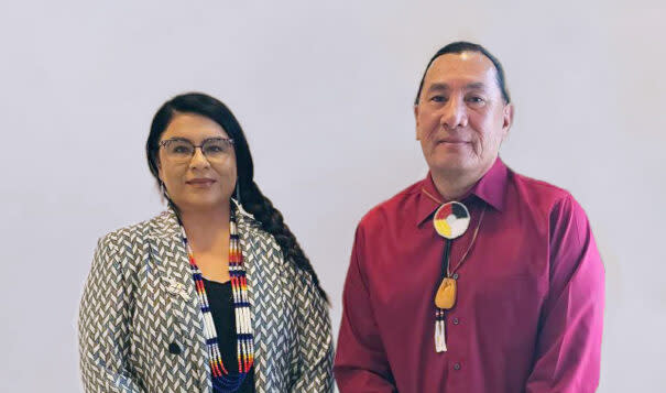 Collette Brown and Doug Yankton, citizens of the Spirit Lake Natio, fought for Native voting rights in the Turtle Mountain Band of Chippewa Indians vs. Michael Howe case.  (Photo Courtesy of the Native American Rights Fund)