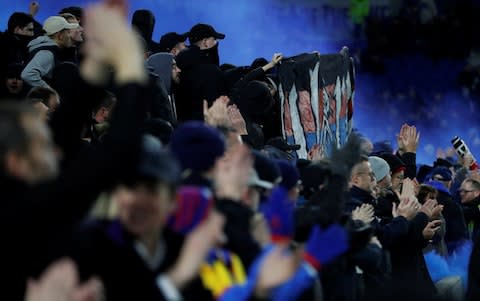 Banners are unfurled - Credit: ACTION IMAGES