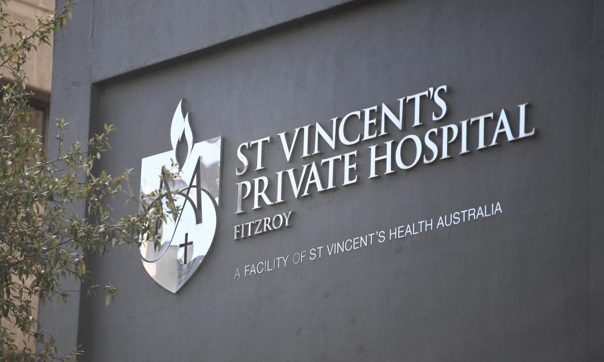 <span>St Vincent’s says it has negotiated new agreements with Medibank, HCF and the Alliance group of health funds.</span><span>Photograph: James Ross/AAP</span>