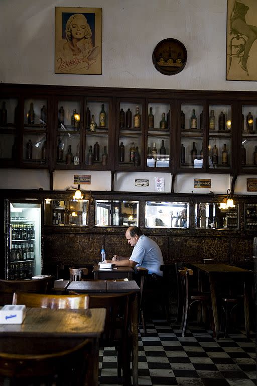 A cafe in the historical area of Buenos Aires.