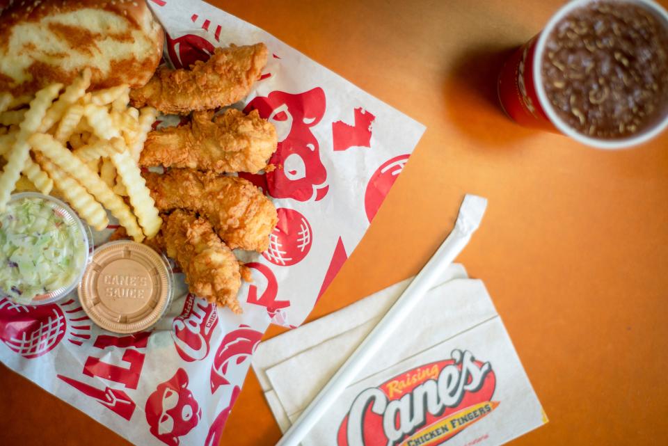 A Raising Cane's box combo meal
