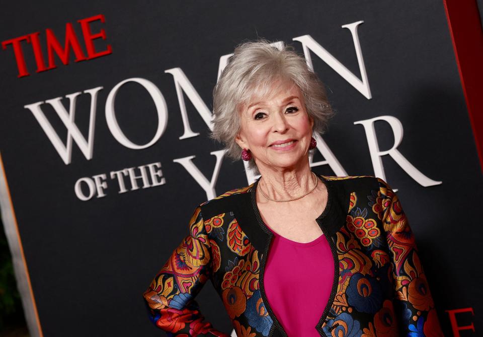 March 8, 2023: Puerto Rican actress Rita Moreno arrives for the Time Magazine 2nd annual Women of the Year Gala in Los Angeles on International Women's Day.