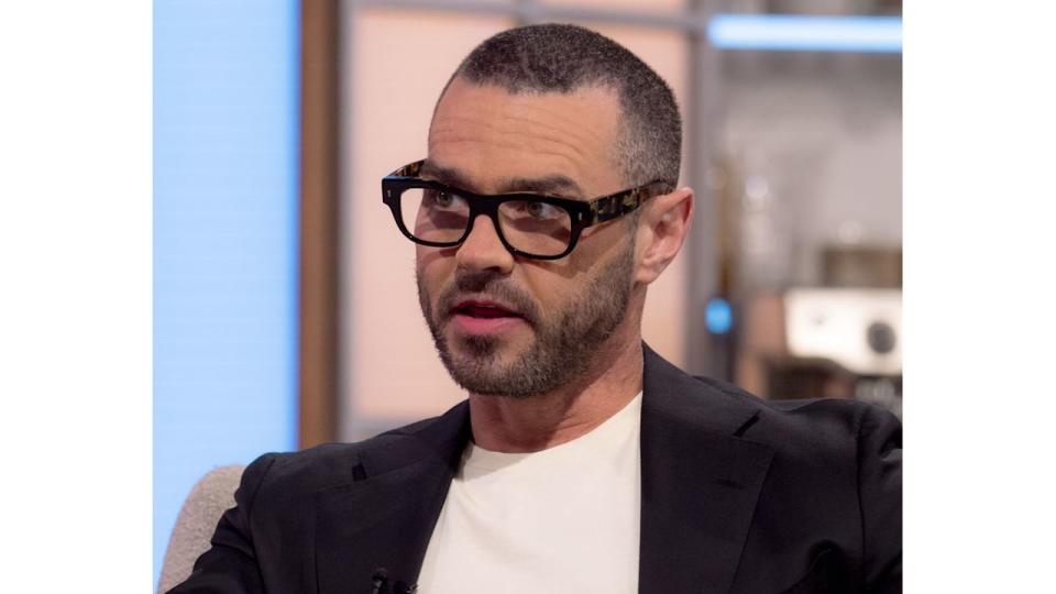 Matt Willis looking serious on Lorraine 