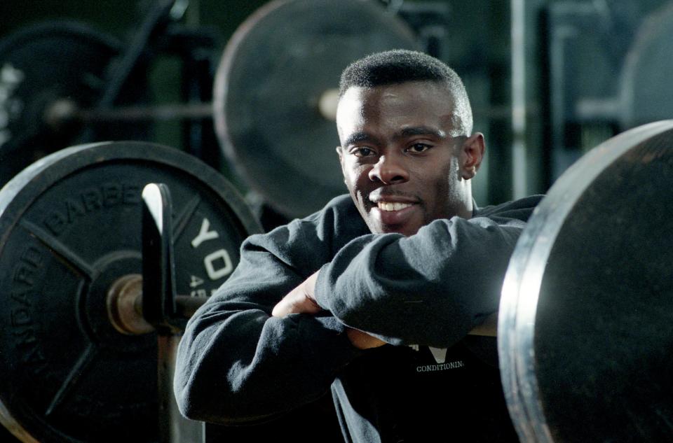 A 1994 picture of then-Vanderbilt assistant strength coach Todd Suttles