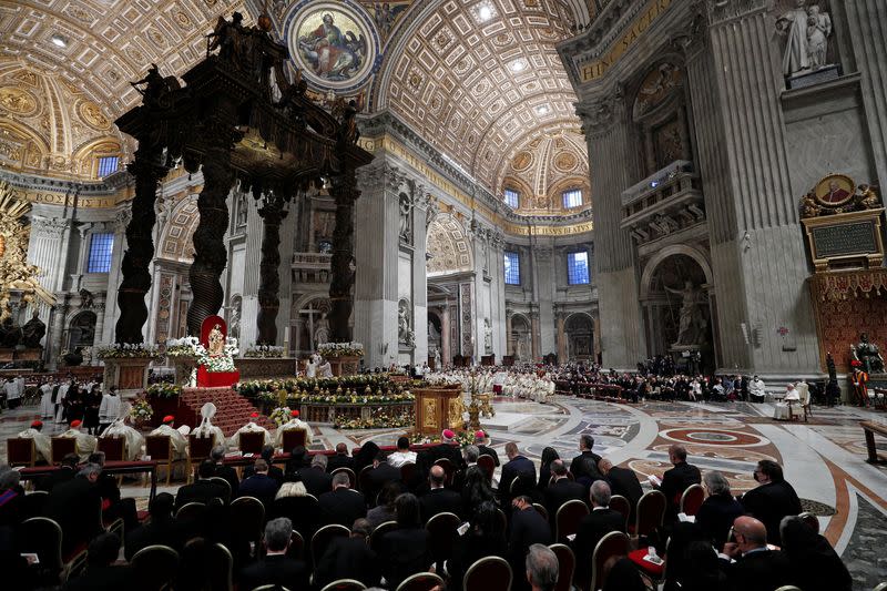 Easter Vigil in Saint Peter's Basilica, at the Vatican