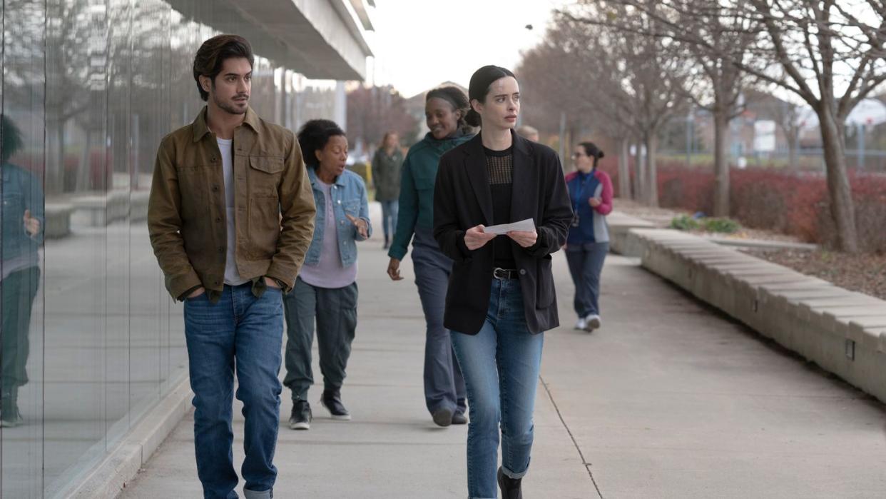 krysten ritter as lucy, avan jogia as jack orphan black echoes  season 1, episode 3 photo credit sophie giraudamc