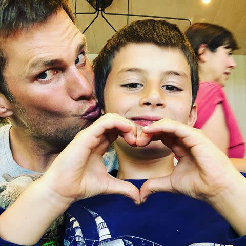 <p>Tom Brady/Instagram</p> Tom Brady with Benjamin