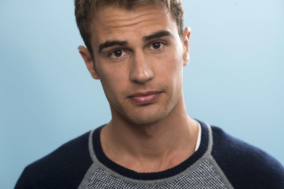 English actor and star of the CBS series GOLDEN BOY Theo James poses for a portrait, on Wednesday, Jan. 9, 2013 in New York. (Photo by Scott Gries/Invision/AP Images)