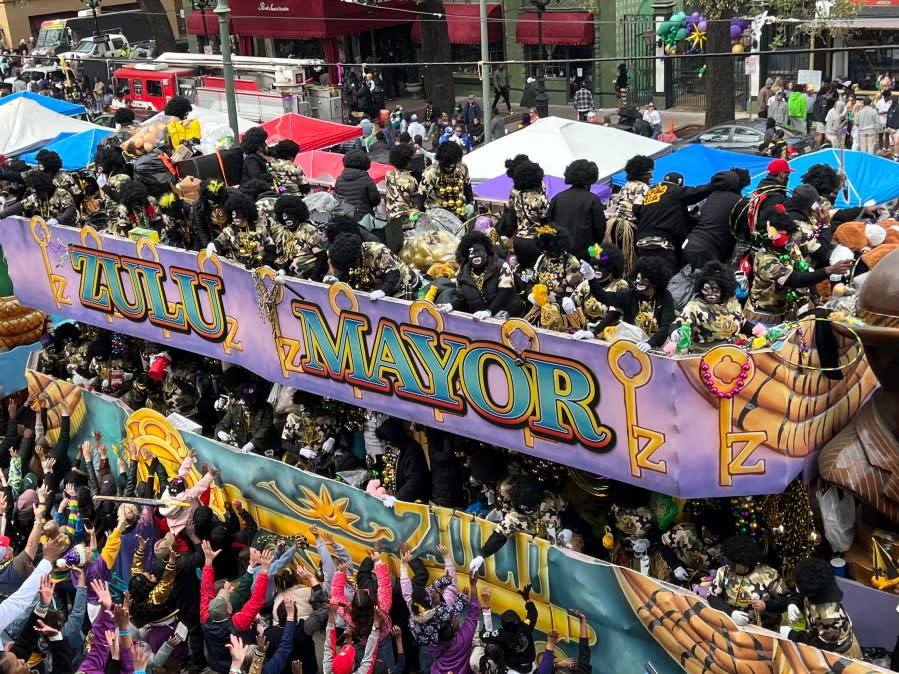 Zulu 2024 parade on Mardi Gras Day, Feb. 13, 2024. (WGNO/Ashley Hamilton)