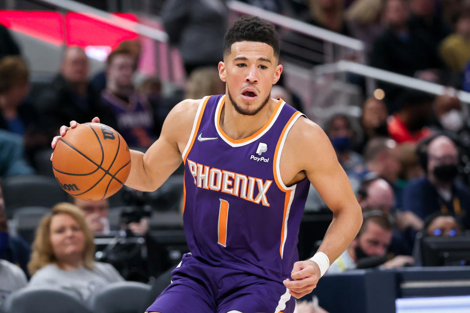 Devin Booker and the Phoenix Suns are off to a great start this season. (Photo by Dylan Buell/Getty Images)