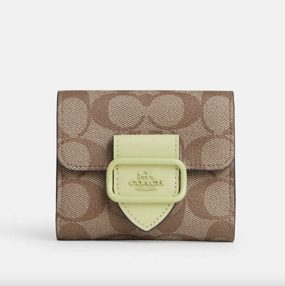 Small Morgan Wallet in Signature Canvas (photo via Coach Outlet)