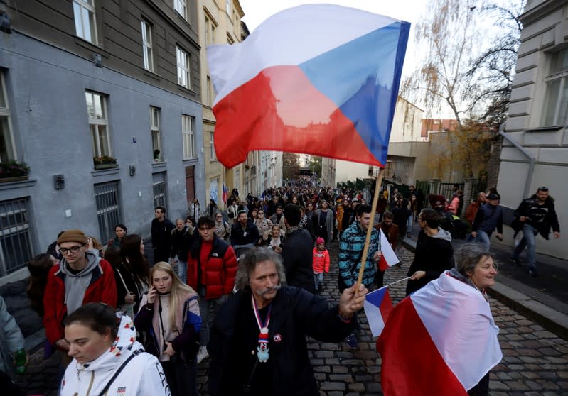 30th anniversary of the 1989 Velvet Revolution in Prague