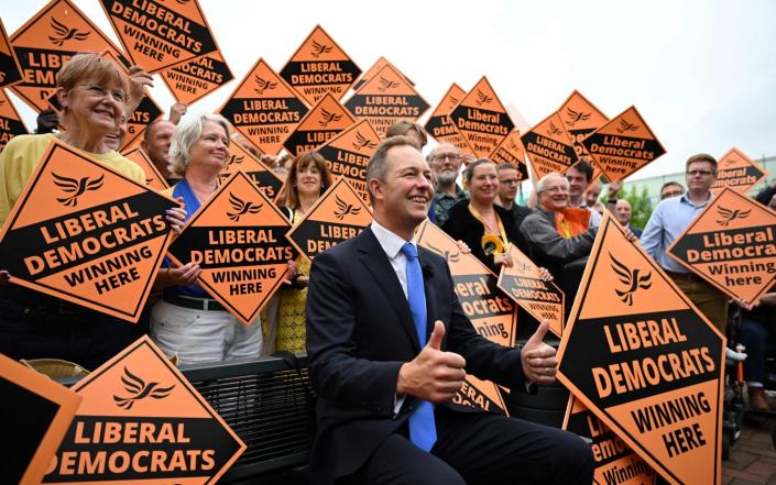 Richard Foord is the latest Liberal Democrat to join the party's ranks of MPs after his historic Tiverton victory - Justin Tallis/AFP