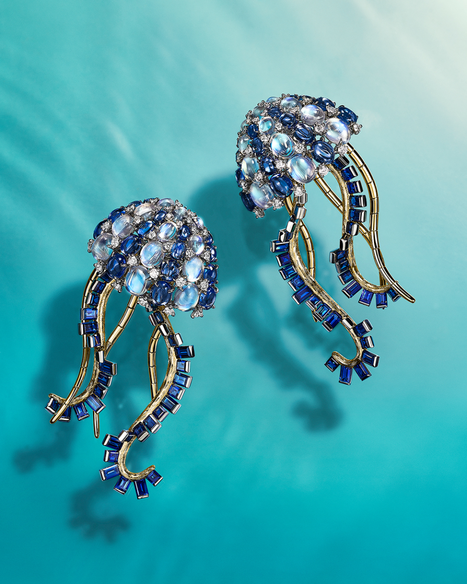 Tiffany & Co. Blue Book Jellyfish Earrings