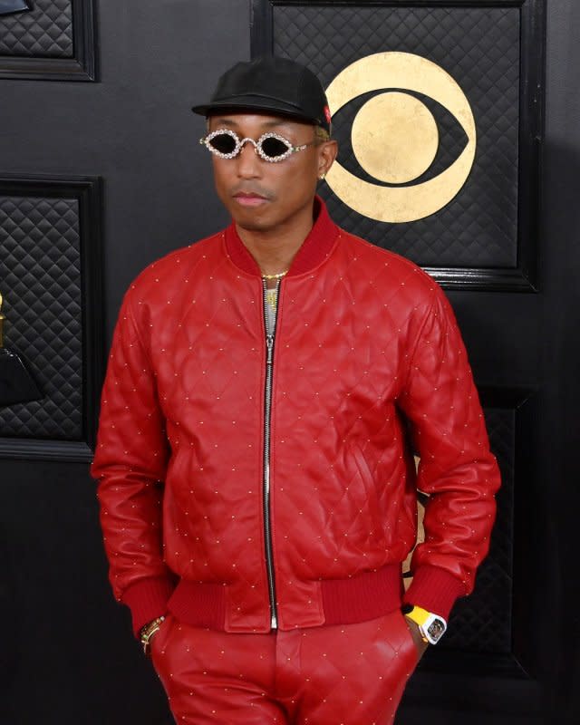 Pharrell Williams attends the 65th annual Grammy Awards at the Crypto.com Arena in Los Angeles on February 5, 2023. The musician turns 51 on April 5. File Photo by Jim Ruymen/UPI