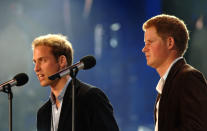 <p>En julio de 2007, Guillermo y Harry organizaron juntos un concierto benéfico en el Estadio de Wembley de Londres para homenajear a su madre en el décimo aniversario de su fallecimiento. (Foto: Gtres). </p>